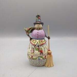 Jim Shore Snow Days Tribute Snowman WInter Scene Heartwood Creek 2014